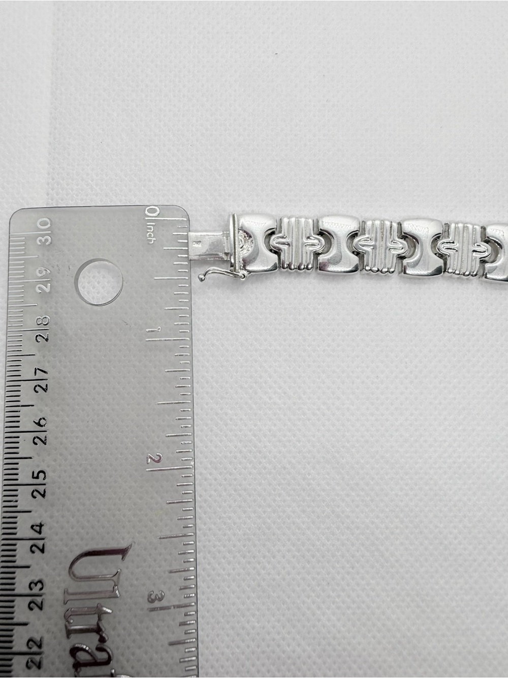 Sterling Silver Link Choker Necklace - Polished Silver - Picture 5 of 16